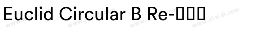 Euclid Circular B Re字体转换